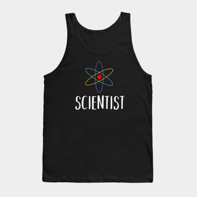 scientist typography with drawing Tank Top by teemarket